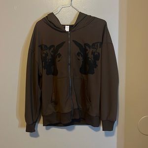 ROMWE Brown Angel Jacket